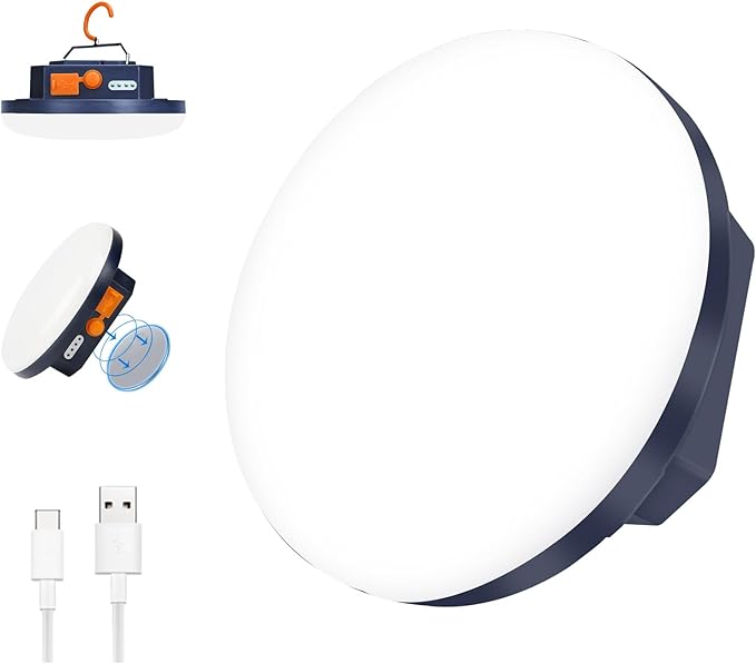 7800mAh 3000LM Flashlight Portable LED Camping Lantern Rechargeable Light 30W with Magnet , IPX5 Waterproof Tent Lights Power Failure Emergency