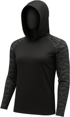 Permethrin Insect Repellent Mens Athletic Hoodies Long Sleeve Fishing Shirts SPF 50+ UV Sun Shirt Protection Rash Guard