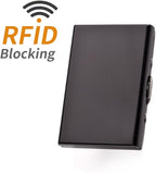 EASTNIGHTS RFID Credit Card Holder for Women and Men, Stainless Steel Credit Card Wallet for Holding Debit Card and ID Card (add 5PCS Card Slots)