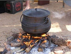 Cuisiland 10QT Cast Iron Potjie Cauldron Pot with Lid & 3 Legs – Pre-Seasoned South African-Style Campfire Pot for Outdoor Cooking, Soups, Stews & Braising – Heavy-Duty Cast Iron Dutch Oven
