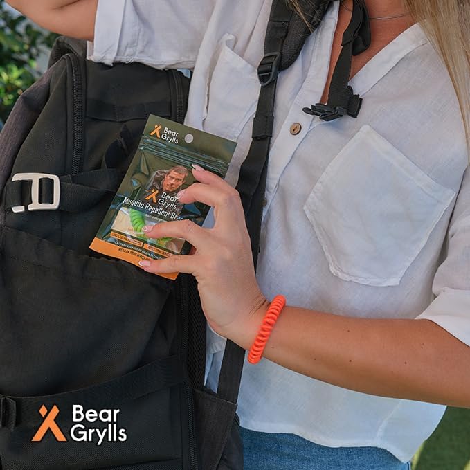 Mosquito Repellent Bracelets – Natural Essential Oils | Family Pack | Child‑Friendly | Non‑Toxic | Reusable Outdoor Wristbands | Individually Wrapped