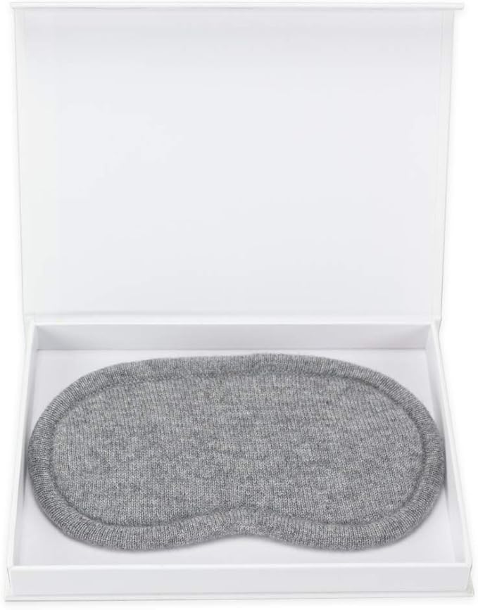 Jet&Bo 100% Pure Cashmere Eye Mask Gray in Gift Box