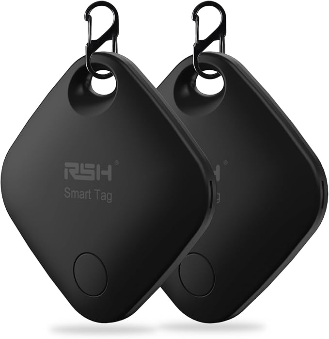 Air Tracker Tag 4 Pack Bluetooth Luggage Tracker Tag Locator Works with Apple Find My,Smart Tracker for Suitcase, Bag, Backpack, Wallet,Replaceable Battery Smart tag Finder-2pack
