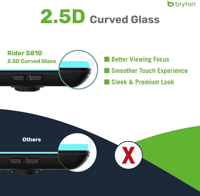 Bryton Rider S810 3.5 Inch Color Touchscreen GPS Bike/Cycling Computer, 50H Battery Life, Offline Maps & Navigation, Advanced Climb Challenge 2.0, Live Tracking (Rider S810T (Sensor Bundle))