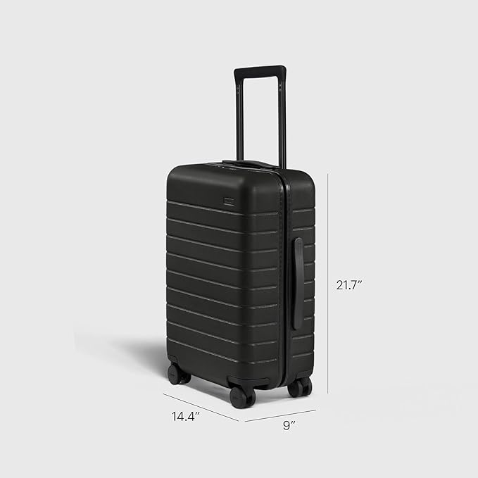Away Carry-On Luggage, Lightweight Hardside Suitcase with Spinner Wheels, 22 Inch Airline Approved, TSA Lock, Salt White