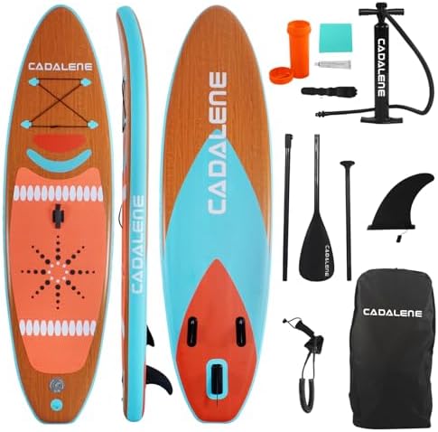 Inflatable Stand Up Paddle Board with SUP Accessories, Anti-Slip EVA Deck, Family-Friendly SUP Boards for Adults & Youth of All Skill Levels, Versatile Yoga Paddle Board