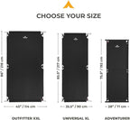 Teton Camping Cot with Patented Pivot Arm, Folding Camping Cot, Durable Heavy Duty Canvas, Comfortable Sleeping Bed for Adults, Portable