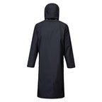 Portwest UH447 Waterproof Reversible Raincoat Hi Vis Reflective Long Safety Rain Jacket Yellow/Black, 5X-Large