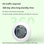 Mini GPS Tracker for Vehicles, Smart Tag Tracking Device, Key Finder Locator with Sound, Car Tracker No Subscription Work with Find My(iOS Only) for Kids, Dogs, Key, Luggage (Black)