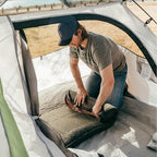 LOSTHORIZON Air & Foam Camping Mattress, Self-Inflating Sleeping Pad, 4.5" Thick, with Pump Sack, Full