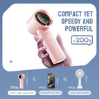 Mini Face Fan For Skincare: Portable Small Pocket Handheld Personal Rechargeable Battery Operated USB Charger Keep Your Makeup For Travel Beach (Pink)