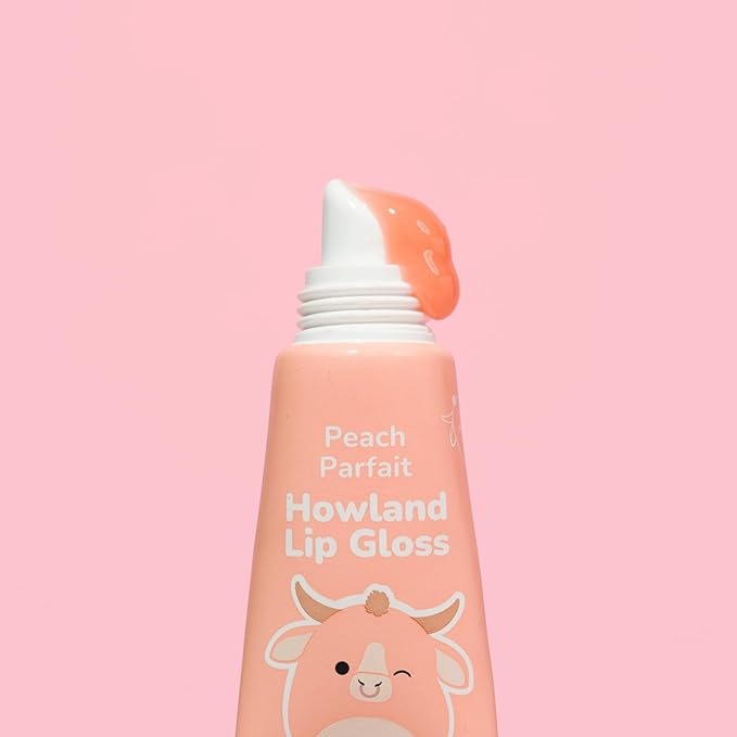 TONYMOLY x Squishmallows Peachy Pastures 2-Piece Lip Gloss & Hand Cream Set – Peach Scented Hand Cream + Sheer Peach Lip Gloss – Korean Skincare Gift Set, Hydrating Duo