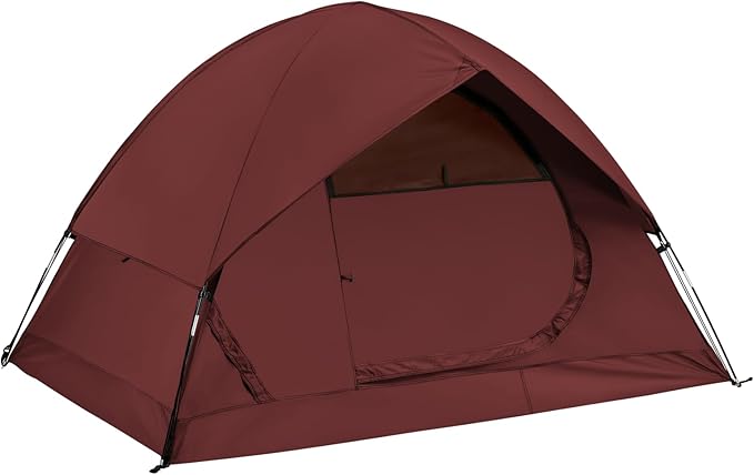 Spacious Waterproof 2-Person 3-Season Tent with Big Rain Fly – Versatile Outdoor Camping Tent for Hiking, Backpacking, and Festivals – Easy Setup & Durable Design