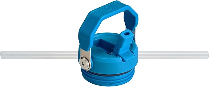 Stanley IceFlow Flip Straw 2.0 Water Bottle 50 OZ | Built-In Straw with Larger Opening | Lightweight & Leak-Resistant | Insulated Stainless Steel | BPA-Free | Azure