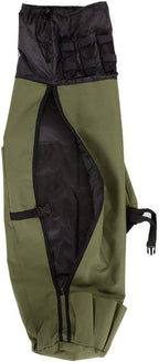 Allnice Durable Canvas Fishing Rod & Reel Organizer Bag Travel Carry Case Bag- Holds 5 Poles & Tackle