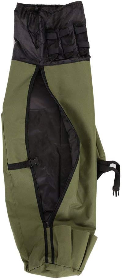 Allnice Durable Canvas Fishing Rod & Reel Organizer Bag Travel Carry Case Bag- Holds 5 Poles & Tackle