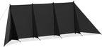 Wind Blocker Camping Windbreaks | Privacy Fence Stove Windshield Shelter | Portable Lightweight Windproof Sunshade for Outdoor Camping, Hiking, Picnic (Black)