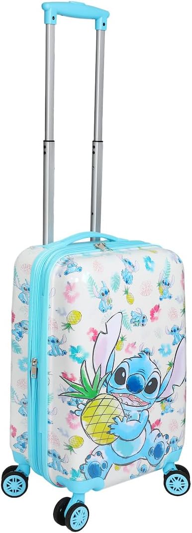 Bioworld Lilo & Stitch Stitch With Pineapple 20" White Carry-On Luggage-OSFA