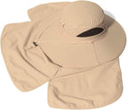 Sun Blocker Hats Outdoor Sun Protection Fishing Cap with Neck Flap Large Brim Outdoor Hat