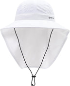 TOP-EX Cooling Sun Hat with Neck Flap – UPF 50+ Wide Brim Breathable Hat for Hiking, Fishing & Big Heads