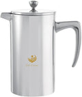 VIA CREMA French Press Coffee Maker, Stainless Steel, 800ml/27oz