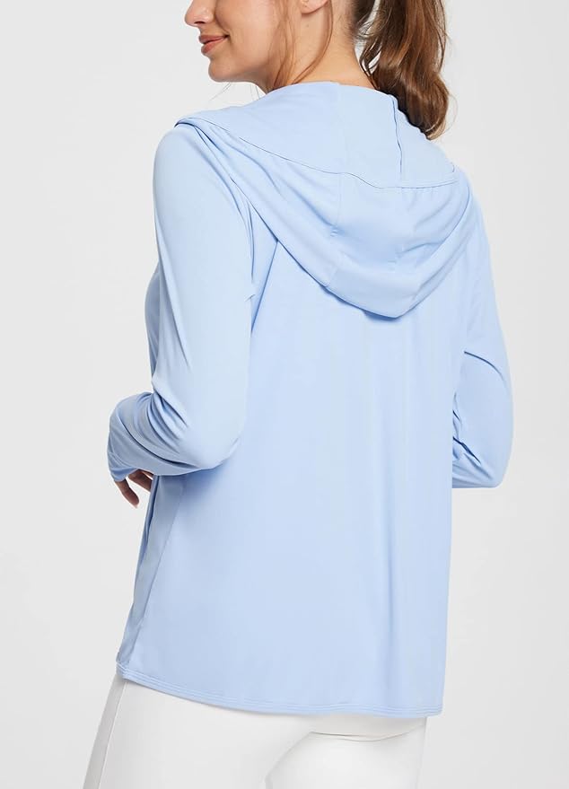 baleaf Women's Sun Protection Jacket Hoodie Clothing Lightweight Long Sleeve Sun Cover Up Shirt