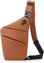 Travel Anti Pickpocket Purses, Slim Carry Crossbody Bag for Women & Man Travel Safe, Waterproof