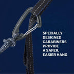 ENO DoubleNest Hammock - Lightweight, Portable, 1 to 2 Person Hammock - for Camping, Hiking, Backpacking, Travel, a Festival, or The Beach - Seafoam/Grey