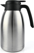 Heritage66 Thermal Coffee Carafe -Triple Wall Vacuum insulated Flask- keeping Beverages Hot for 12 hours /24 hours cold Tea, Water, and Coffee Dispenser (2 Liter/68Oz with Brush)