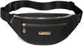 Fanny Pack Waist Pack for Women, Fashion Waist Bag with Adjustable Strap for Travel Sports Running black
