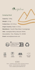 13" Foldable Portable Folding Camping Stool for Adults Support 286lbs, Lightweight Backpacking Foot Stool with Storage Bag for Fishing Outdoor, Gray