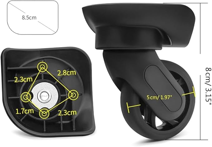 luggage wheels replacement Suitcase Covers,Luggage Wheels,Replacement Luggage Wheels Repair Your Suitcase with Smooth Rotation Perfect for Any Journey(W178)(W178)