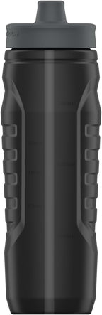 Under Armour Squeeze Water Bottles, 32 oz Water Bottles, Sideline Sports Water Bottle with Quick-Shot Lid, Quick & Easy Hydration, Gym Water Bottles, Squeeze Bottle, 1 32oz Bottle