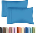 King Standard Pillow Cases Set of 2 - Soft Hotel Quality Pillowcase Covers - Comfy Bedding for Women, Men, Kids & Teens - Machine Washable Pillow Protectors - 2 Piece Set - King Standard Denim Blue