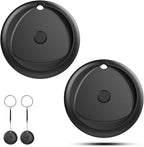 Tracker Tags-2 Pack Work with Apple Find My (iOS Only), [Apple MFi Certified] Key Finder and Item Locator, New Bluetooth 5.3 Tracker, Replaceable Battery Smart Tag for Keys, Wallet, Luggage etc