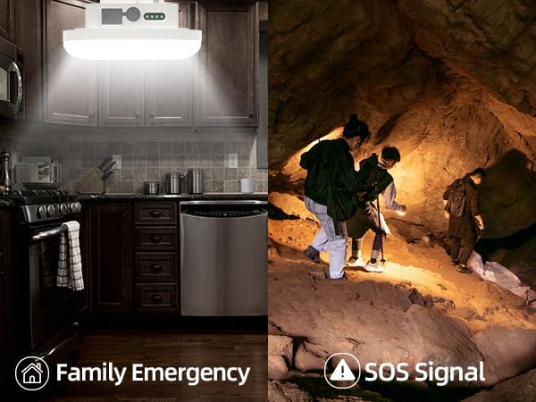 Tent Light LED Rechargeable Camping Portable Hanging Lantern for Waterproof Outdoor Lights with Battery Power, Camp Lamp Light for Glamping Indoor Outages Car Repair(F03-B)