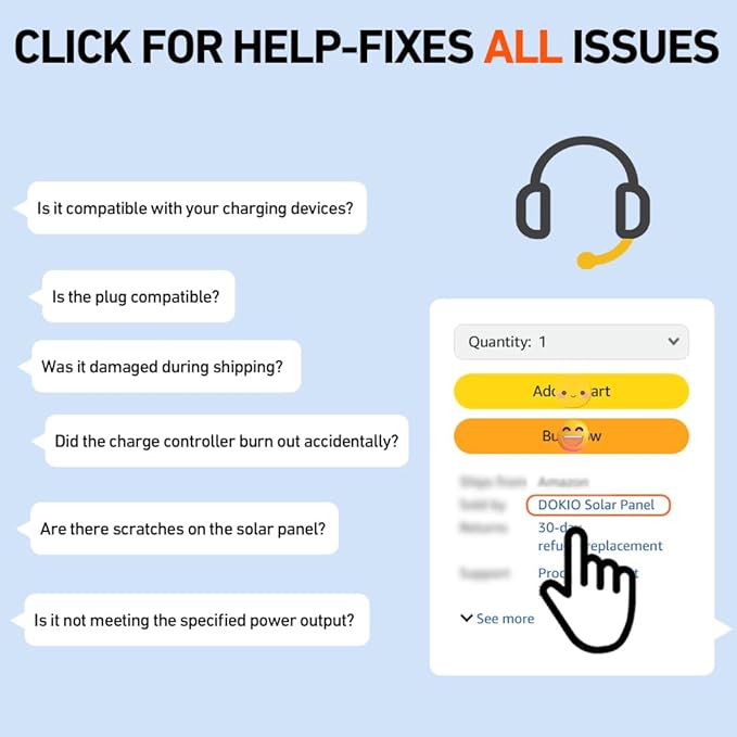 DOKIO 300W Portable Foldable Solar Panel Kit (20x38in, 15.3lb), with Separate Controller and Dual USB, Monocrystalline Charger for 12V Batteries & Power Stations, RV Camping Trailer Emergency Backup