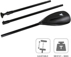 SUP Paddle - 3-Piece Adjustable Aluminium SUP Paddle with Glass Fiber Blade for Surfing, Floating, Water Sports