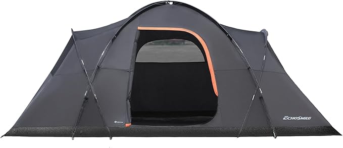 EchoSmile 10/12 Person Camping Tent Waterproof Windproof Tent with Rainfly Easy Set up for Outdoor Family Camping, Party