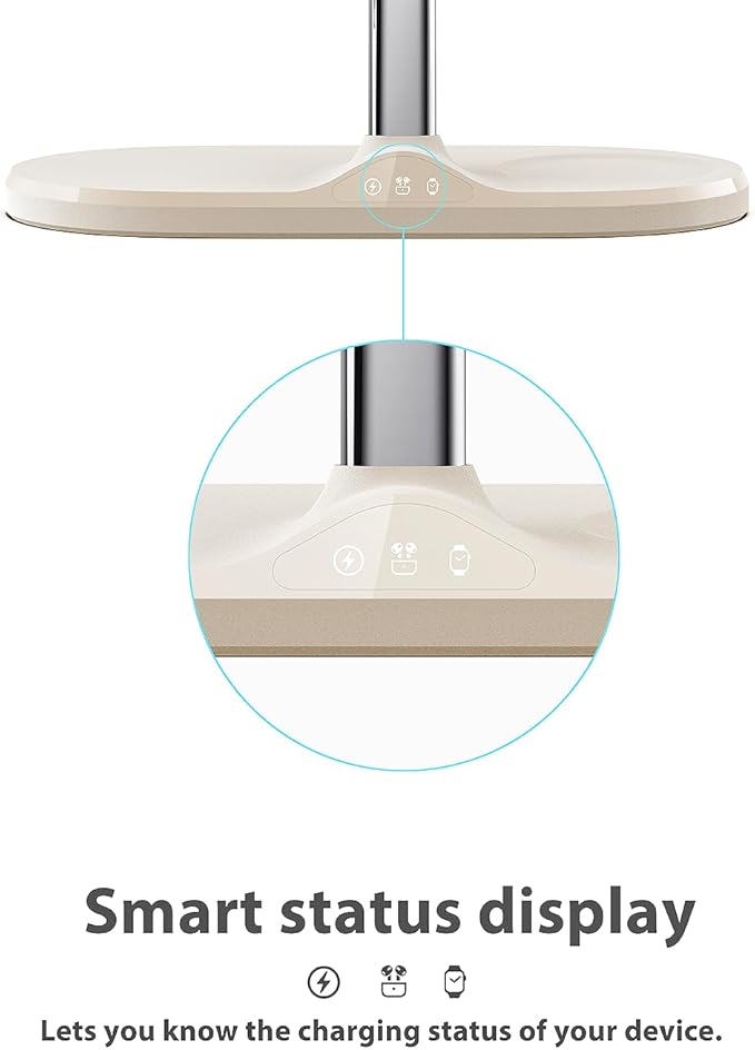 3-in-1 Wireless Charging Station for Apple Devices - Fast Charging Station for iPhone and Watch, Stable Charger Stand for iPhone 12-15 & iPhone 16 & iWatch & AirPods