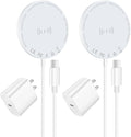 [Apple MFi Certified] Magnetic Wireless Charger Apple MagSafe Charger 6FT Fast Wireless Charging Pad 15W Magnetic Charger for iPhone 17 16 15 14 13 12 11 Pro Max Plus/AirPods 2 3 4 Pro 2 3 [2 Pack]
