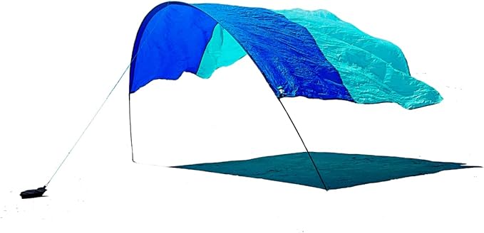 Shibumi Shade® (Previous Generation) - World's Best Beach Shade. The Original Wind Powered® Beach Shade. Lightweight, Easy to Set up and Great for Groups up to 8 People