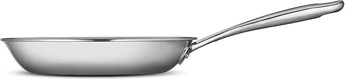 Tramontina Boston Tri-Ply Clad Stainless Steel 8-Inch Small Frying Pan, Induction-Ready Skillet, Dishwasher-Safe, NSF-Certified, Made in Brazil