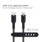 360 Electrical Lightning to USB-C Charging Cable – 5ft, MFi Certified, Fast Charge Compatible, Durable & Tangle-Free