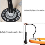 Upgrade Stand Up Paddle Board 10’6” with 32” Wide Stable, Double Ended Paddle,Non Slip Deck,Dual Action Pump,Fast Inflatable SUP Great for Adults and Kids