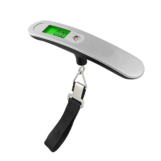 Luggage Weight Scale, Digital Luggage Weight Scale 50Kg High Precision Portable Electronic Weighing Scale Handheld Suitcase Hanging Scale,for Travel
