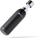 FIRSTHEALTH UV Self Cleaning and Water Purifying Bottle -18 Ounce Insulated Rechargeable Stainless-Steel Tumbler, Reusable, Kills 99.9% of Germs, Bacteria. Keeps Hot for 12-HR or Cold for 24-HR
