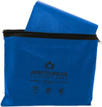 Arcturus Insulated Tarp | Reusable Heavy Duty Thermal Survival Blanket – 60 x 82 in, Reflects 90% Body Heat, Waterproof, Windproof, 3-Layer Design, Reinforced Grommets, Blue