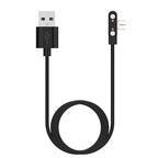 Universal Magnetic Watch Charger - 7.62mm Pin Spacing, Compatible with Smart Watch (Black)