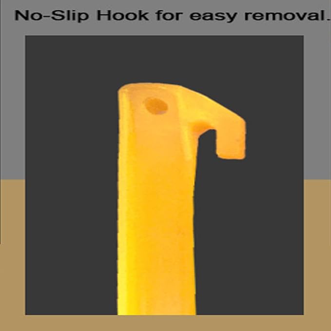 AITIME 30 Pcs 9 Inch Plastic Tent Stakes, Durable Garden Lawn Tarp Stakes, Tent Spikes Nails Pegs Hammer for Outdoor Beach Camping Courtyard Decorative Accessories